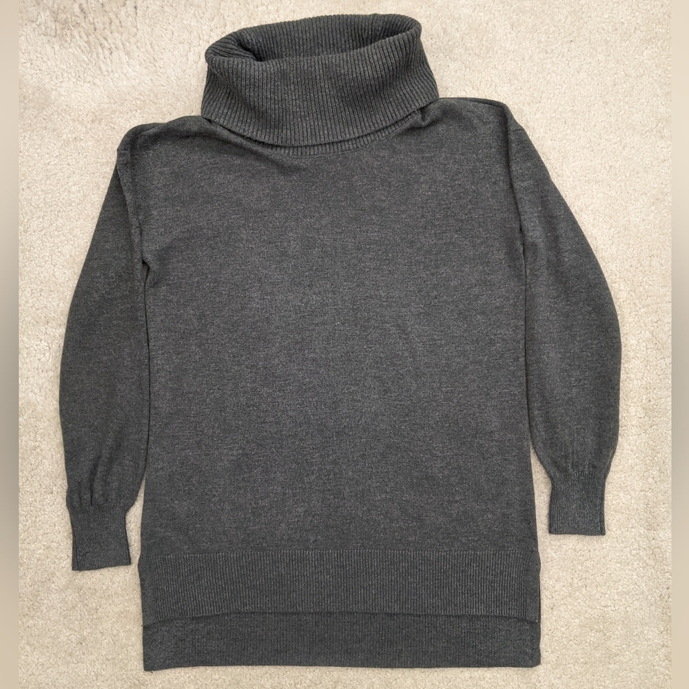 NWT LOFT turtleneck sweater gray small